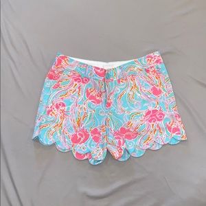 Jellyfish Print Buttercup Lilly Pulitzer shorts